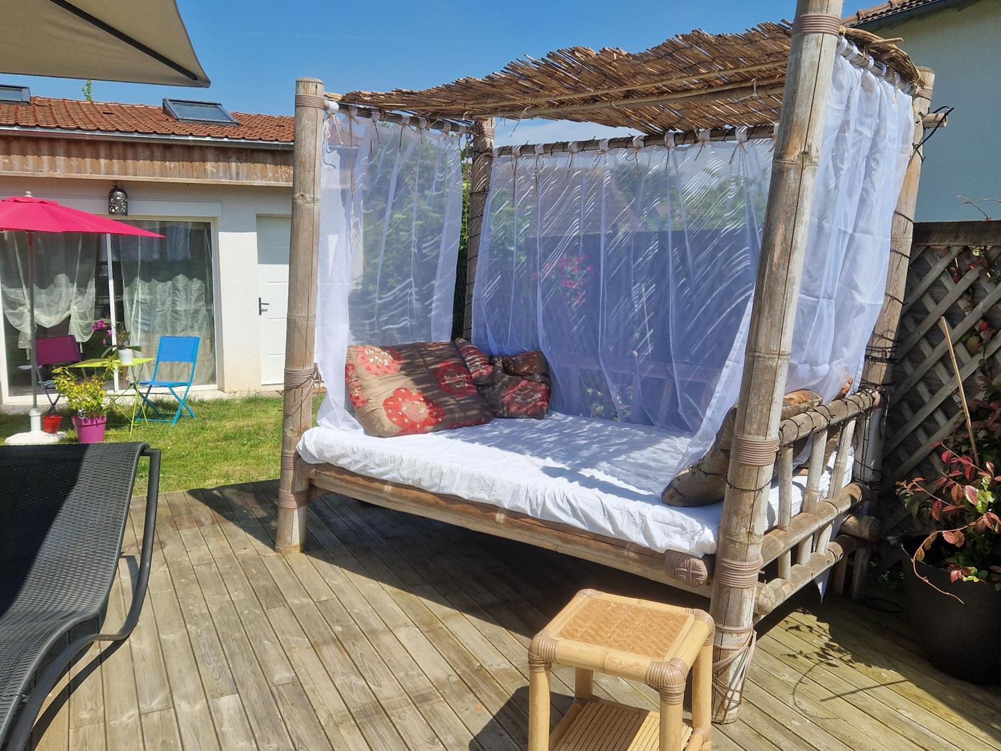 La Serenite Balinaise, Chambre Et Sdb Privee, Jardin , Piscine Et Jacuzzi En Saison, Pres De Chantilly, Parc Asterix Et Cdg Et Paris En 20' Orry-La-Ville Luaran gambar